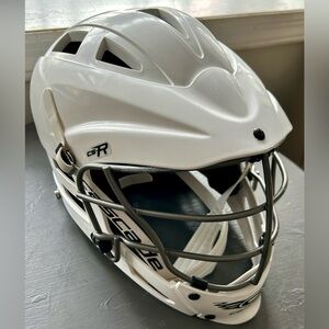 White Cascade CS-R Lacrosse Helmet Youth